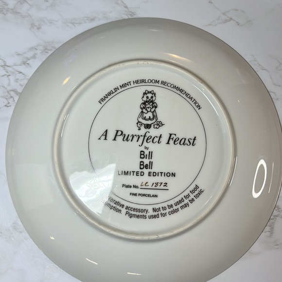 Cat Plates 6 of The Cutest Cat 😻Plates You’ll Ever Find! MeeYoww! Franklin Mint - Picture 11 of 17